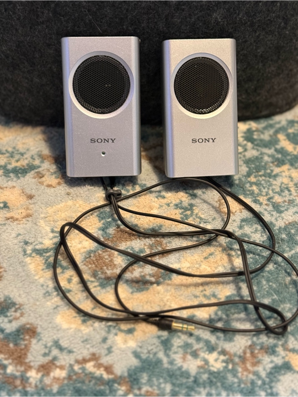 Sony Computer Speakers 2.0 Channel Wired 3.5mm Jack Silver/Black